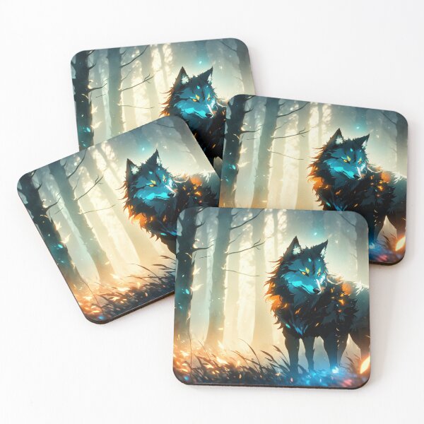 Item preview, Lone Wolf inside Forest  designed and sold by MeraStyle.