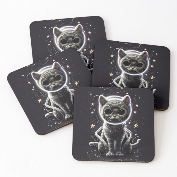 Item preview, Cosmic Voyager: The Spacefaring Cat Digital Art designed and sold by WASABIgreen.