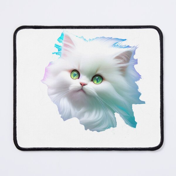 Item preview, Cute Cat, Fluffy Kitten, White Persian, Green Eyes designed and sold by Rhonda  Brown.