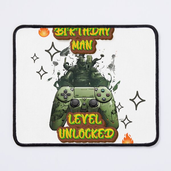 Item preview, Birthday man level unlocked designed and sold by Digistorma.