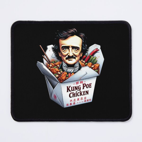 Artikelvorschau, Edgar Allan Poe Lustiges Kung Poe Huhn entworfen und verkauft von PoeandCoLit.