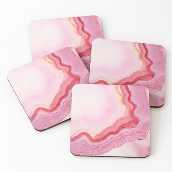 Item preview, Unique Pink Agate Abstract Art Design Nature Print designed and sold by fluffstuffgifts.