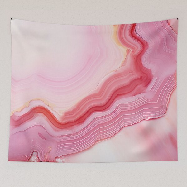 Item preview, Unique Pink Agate Abstract Art Design Nature Print designed and sold by fluffstuffgifts.