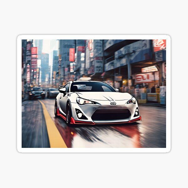 Vista previa del artículo con la obra «Toyota GT86 Blanco JDM Tokio», diseñado y vendido por JDMFrosty.