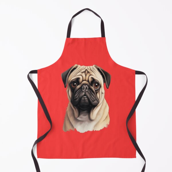 Item preview, Pug Dog Pet Owner Design Watercolor Full Face Art Design designed and sold by fantasticdesign.