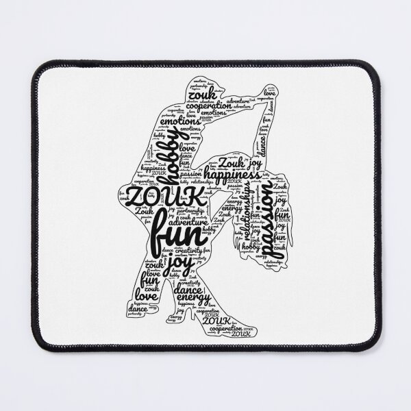 Item preview, Zouk dancers shape with zouk phrases designed and sold by Szkicerka.