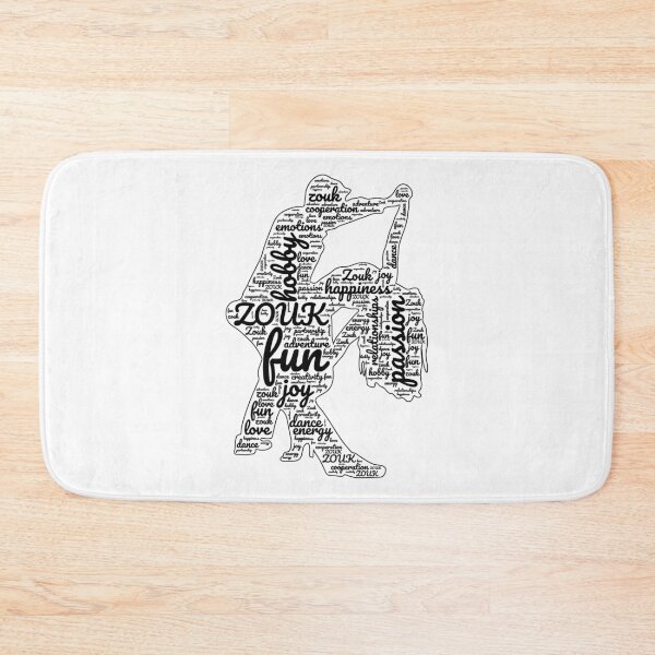 Item preview, Zouk dancers shape with zouk phrases designed and sold by Szkicerka.