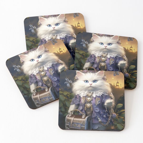 Item preview, Vita's Whimsical Cats - Traveling Series Purple Mood designed and sold by Mab2000.