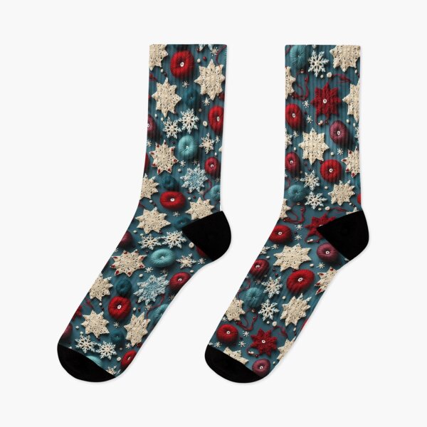 Item preview, Hyper Realistic Crochet Snowflakes Seamless Pattern designed and sold by SourHeadPattern.