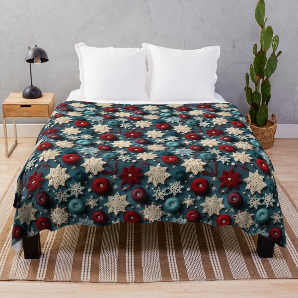 Item preview, Hyper Realistic Crochet Snowflakes Seamless Pattern designed and sold by SourHeadPattern.
