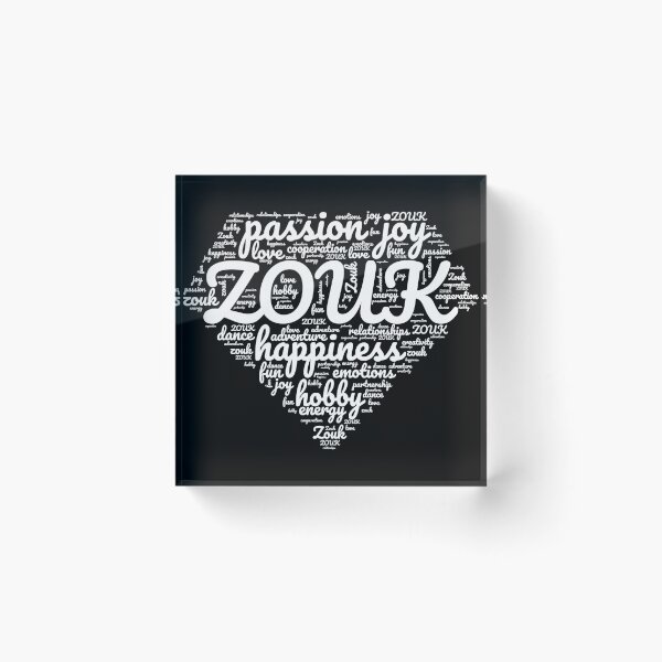 Item preview, Zouk phrases in diamond shape, Zouk dancers designed and sold by Szkicerka.