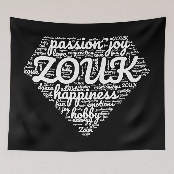 Item preview, Zouk phrases in diamond shape, Zouk dancers designed and sold by Szkicerka.