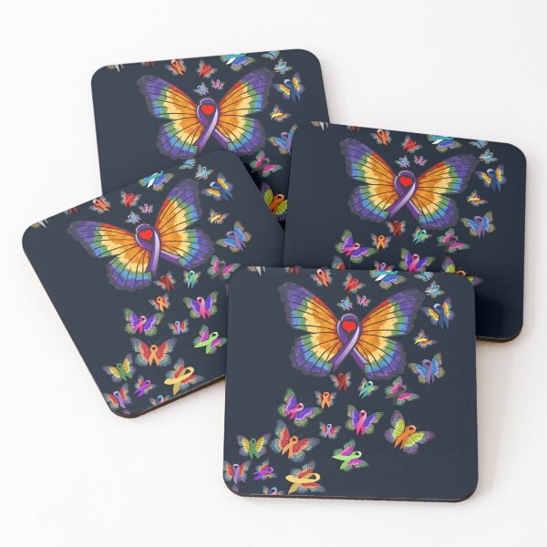 Item preview, Cancer Awareness and Support Cure Them All Butterflies designed and sold by tamdevo1.