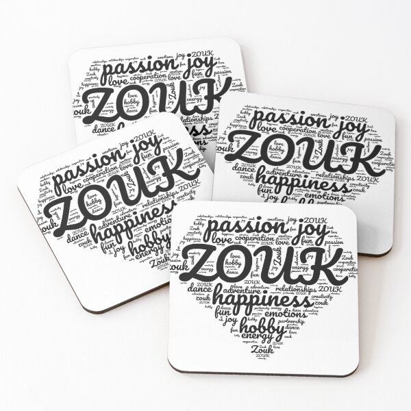 Item preview, Zouk phrases in diamond shape, Zouk dancers designed and sold by Szkicerka.