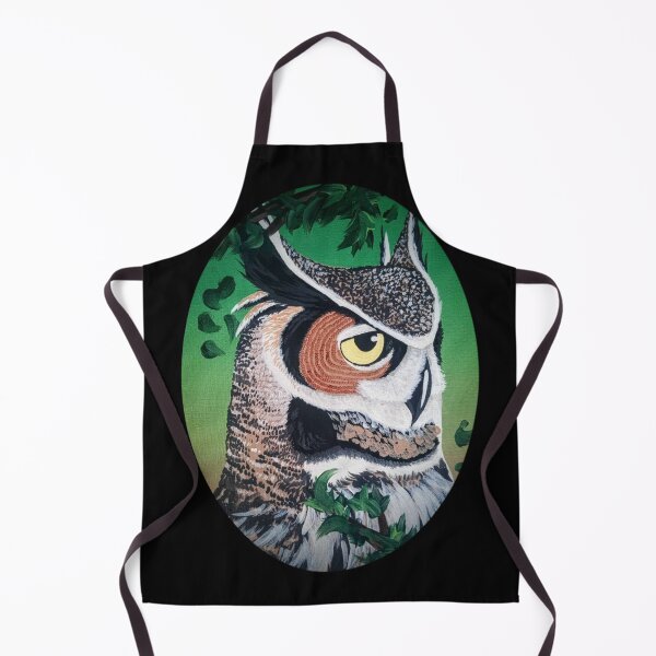 Item preview, Great Horned Owl Portrait designed and sold by Chillpinktea.