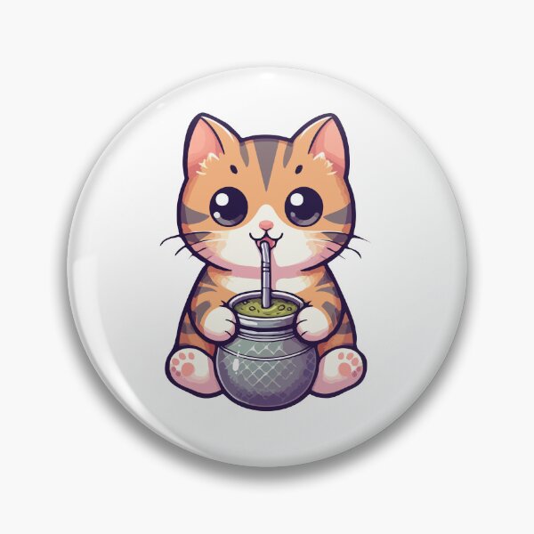Item preview, Cute Cat Drink Yerba Mate designed and sold by Domiska.