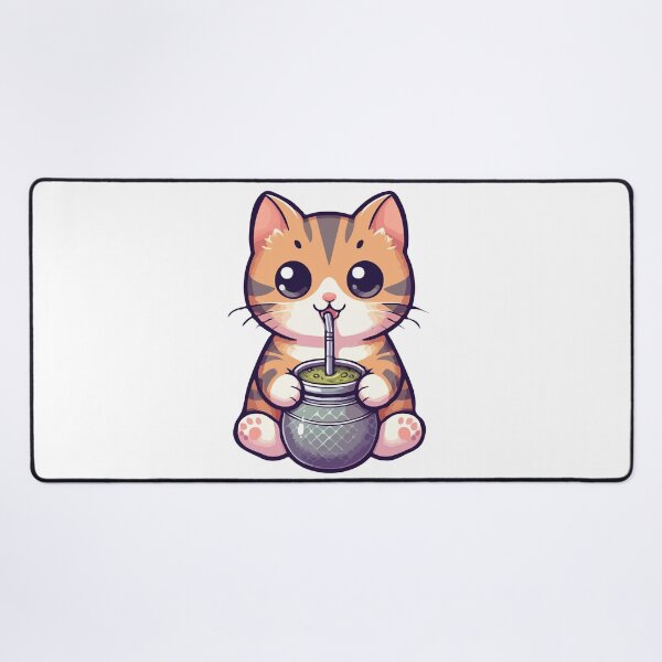 Item preview, Cute Cat Drink Yerba Mate designed and sold by Domiska.