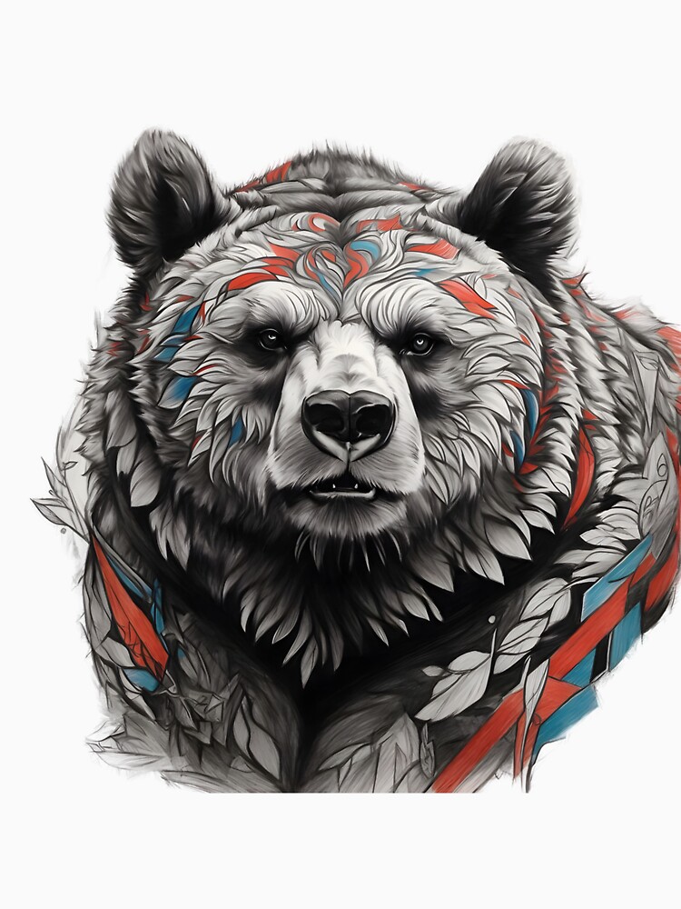Aperçu 7 sur 7. T-shirt classique avec l'œuvre Ours créée et vendue par djstigler123.