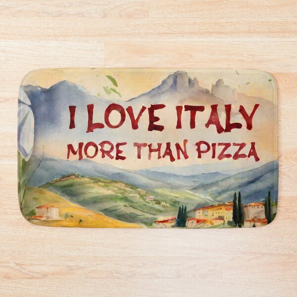 Item preview, I Love Italy More Than Pizza designed and sold by @ndrys.