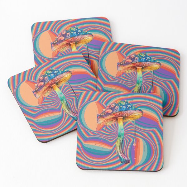 Item preview, Melting Rainbow Mushroom Psychedelic  designed and sold by mwagie.