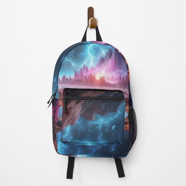 Item preview, Cosmic Nexus: Wanderer Between Celestial Fire and Tranquil Waters designed and sold by ArtComixHaven.