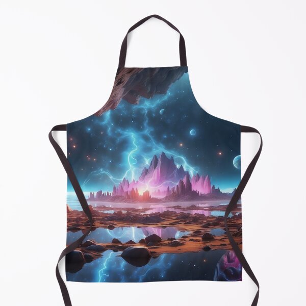 Item preview, Cosmic Nexus: Wanderer Between Celestial Fire and Tranquil Waters designed and sold by ArtComixHaven.