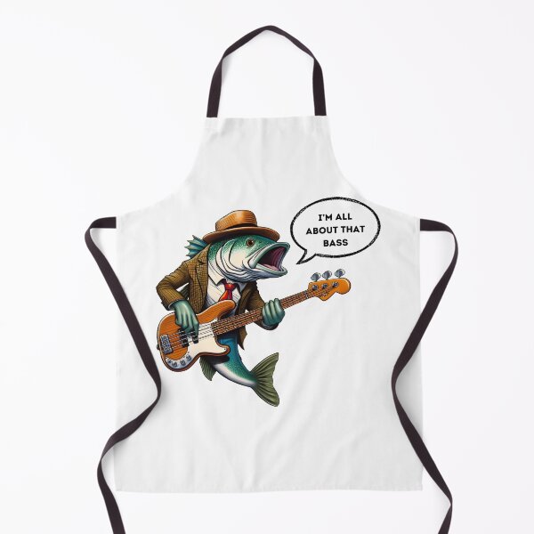Item preview, All About That Bass: Stylish Fish Musician Artwork designed and sold by Designowner.
