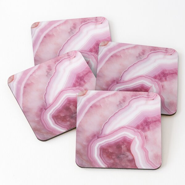 Item preview, Unique Pink Agate Abstract Art Design Nature Print designed and sold by fluffstuffgifts.
