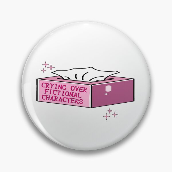 Item preview, Crying Over Fictional Characters Pink Tissue Box designed and sold by Mamado-sakou.