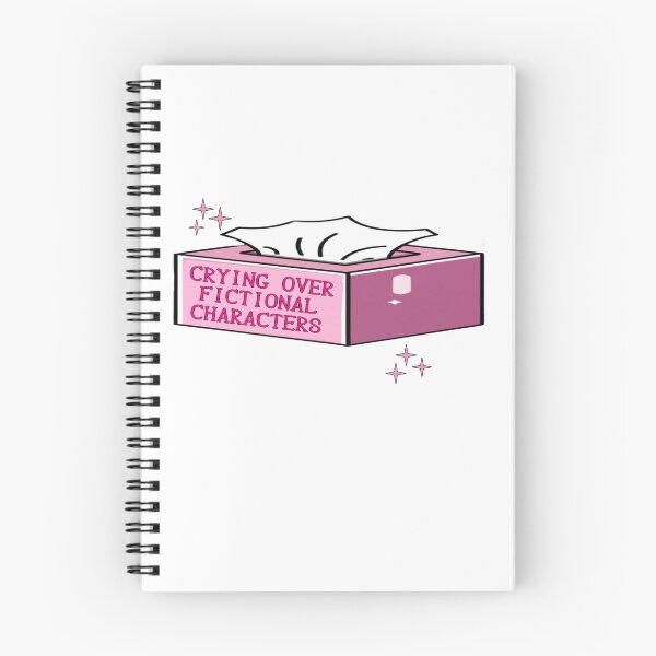 Item preview, Crying Over Fictional Characters Pink Tissue Box designed and sold by Mamado-sakou.