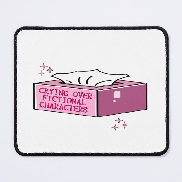 Item preview, Crying Over Fictional Characters Pink Tissue Box designed and sold by Mamado-sakou.