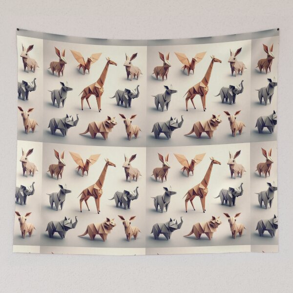 Item preview, Nature’s Paper Ballet: Bears, Foxes, and Cranes designed and sold by Dominika Farkašová.