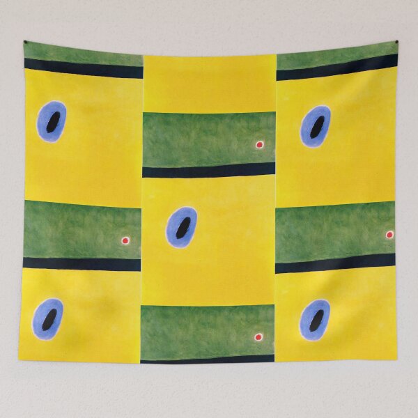 Item preview, Joan Miro The Larks Wing Encircled with Golden Blue designed and sold by bettypure.