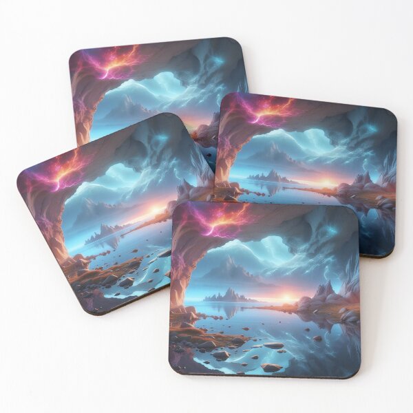 Item preview, Twilight Arcanum: Mystical Dusk at the Cosmic Waterfront designed and sold by ArtComixHaven.