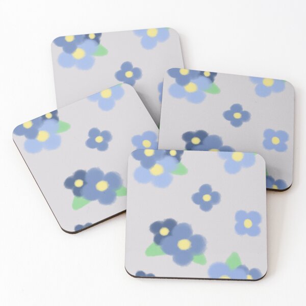 Item preview, blue flowers  designed and sold by MelleGleice.
