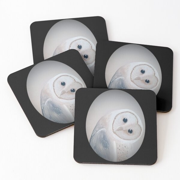 Item preview, Barn Owl Portrait designed and sold by Chillpinktea.