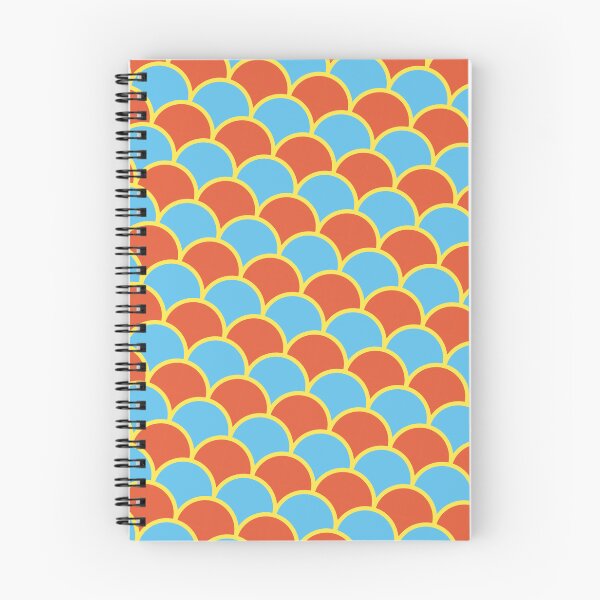 Item preview, Orange Yellow & Blue Outlined Layered Scales Consistent Collage designed and sold by Alchemy-A-La-G.