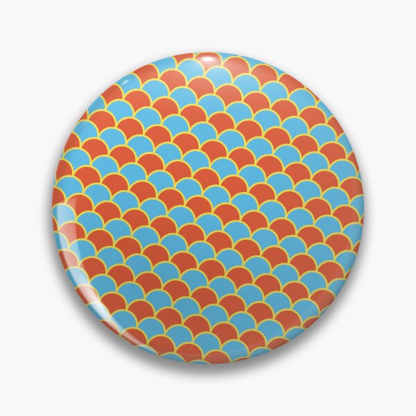 Item preview, Orange Yellow & Blue Outlined Layered Scales Consistent Collage designed and sold by Alchemy-A-La-G.