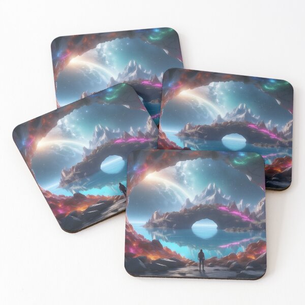 Item preview, Luminous Gateway: A Traverse into Mystical Cosmic Realms designed and sold by ArtComixHaven.