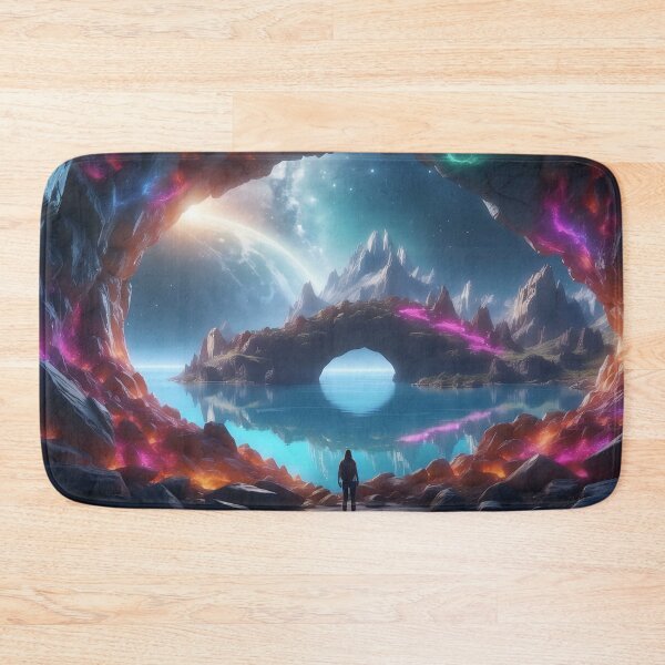 Item preview, Luminous Gateway: A Traverse into Mystical Cosmic Realms designed and sold by ArtComixHaven.