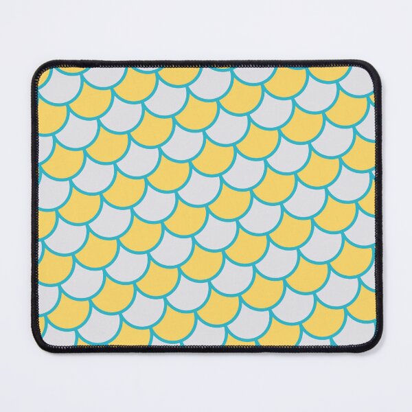 Item preview, Grey Yellow & Teal Outlined Layered Scales Consistent Collage designed and sold by Alchemy-A-La-G.