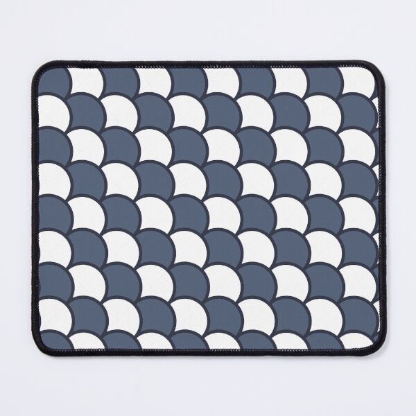 Item preview, Dark Grey & White Outlined Layered Scales Consistent Collage designed and sold by Alchemy-A-La-G.