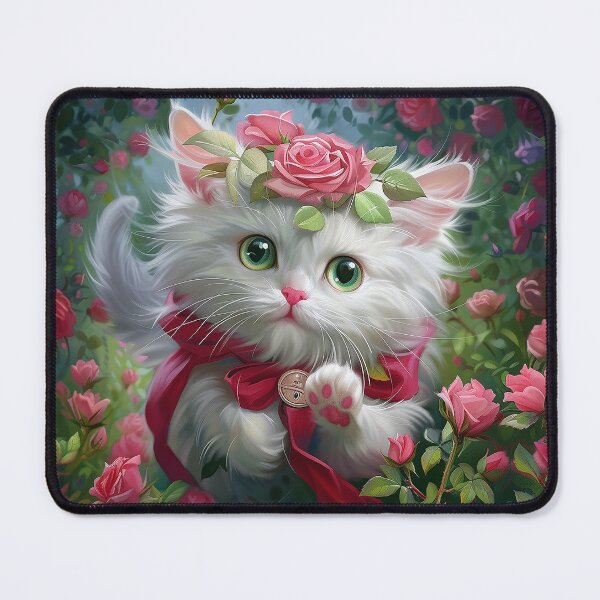 Item preview, Vita's Whimsical Cats - Romantic Series Roses designed and sold by Mab2000.