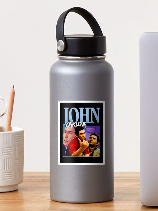 Thumbnail 1 of 3, Sticker, John Yakuza Dark Souls Meme Classic T-Shirt designed and sold by MerikuroCreates.