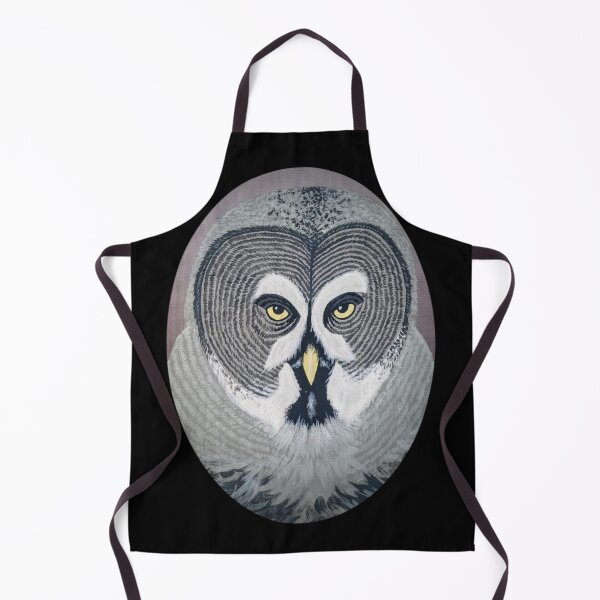 Item preview, Great Gray Owl Portrait designed and sold by Chillpinktea.
