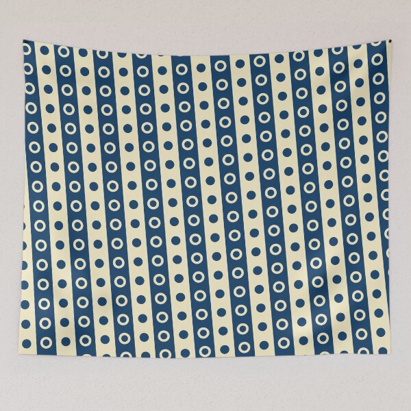 Item preview, Blue & Yellow Circles & Rings Continuous Strip Consistent Collage designed and sold by Alchemy-A-La-G.