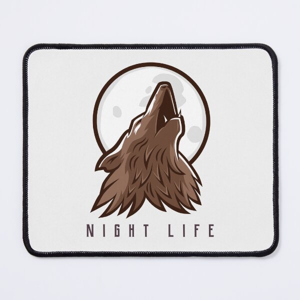 Item preview, Night Life - Moon wolf designed and sold by NootNootPolar.