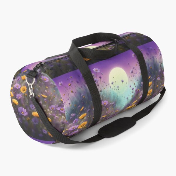 Item preview, Purple and yellow wildflowers with moon designed and sold by Coolparrotgirl.