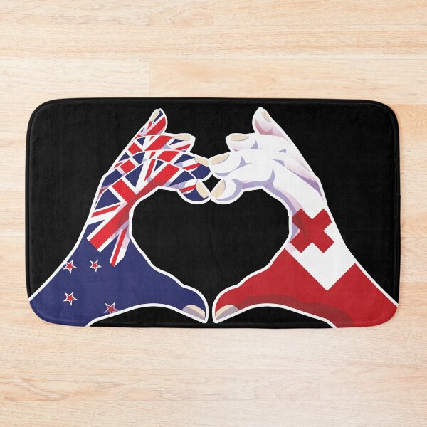 Item preview, Tonga Tongan New Zealand Love Heart Peace designed and sold by FlagX.
