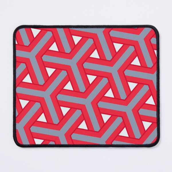 Item preview, Red Grey & White Japanese Y Symbols Consistent Collage designed and sold by Alchemy-A-La-G.